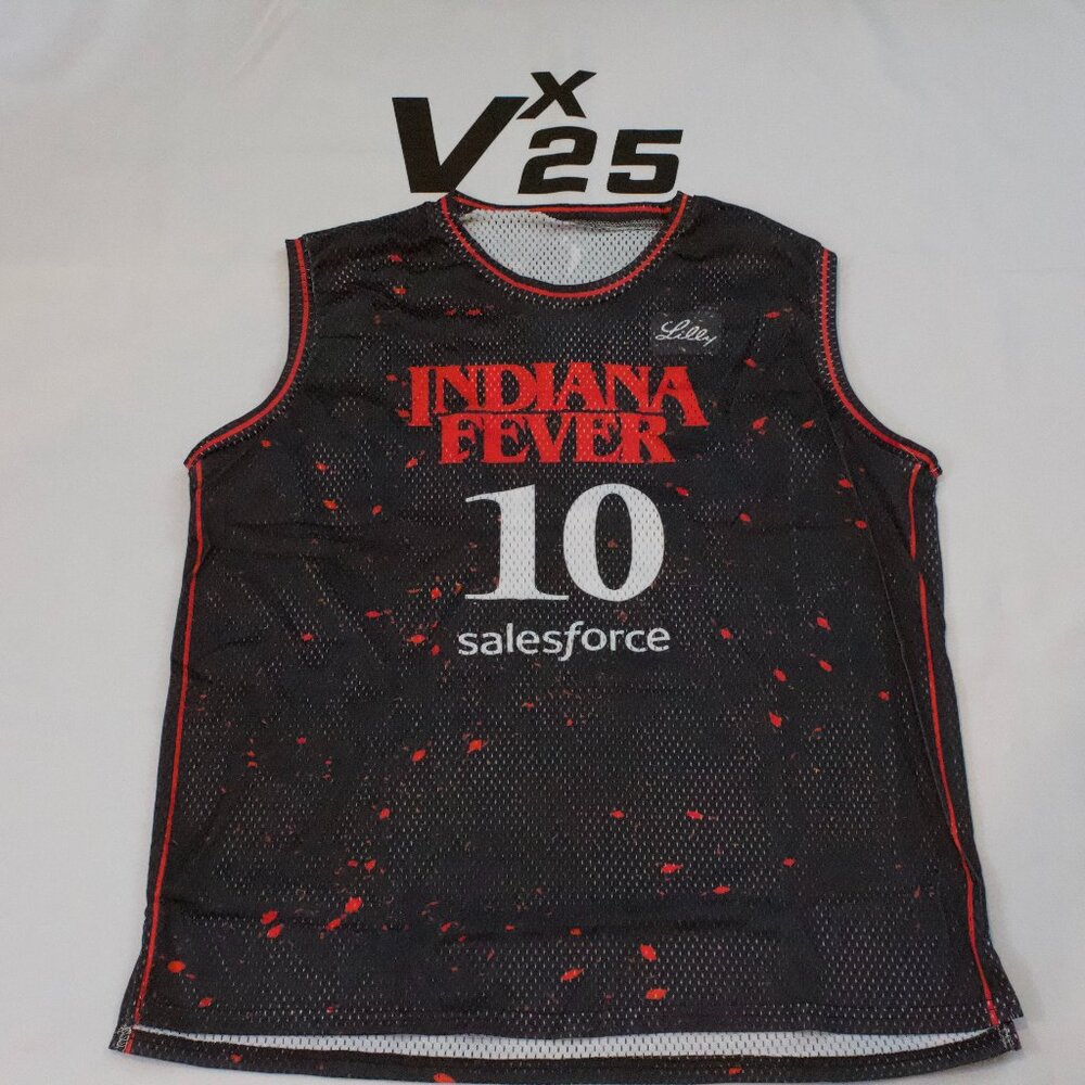 NEW Men's Indiana Fever Lexie Hull Stranger Things Rebel Edition Mesh Jersey Md